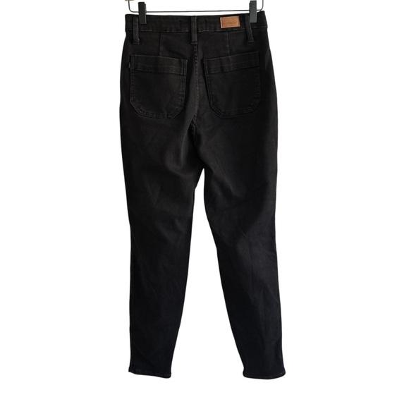 Judy Blue Black Denim Jogger Pants Size 26 High Waist Stretch Drawstring Casual - Picture 7 of 16